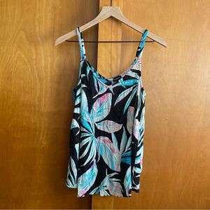 Torrid Multicolor Leaf Print Tank Top